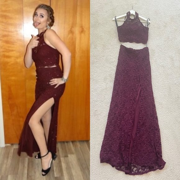 B. Darlin Two Piece Formal Gown - 5/6 - Picture 1 of 9